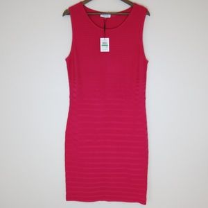 Calvin Klein Sheath Dress Red Size L